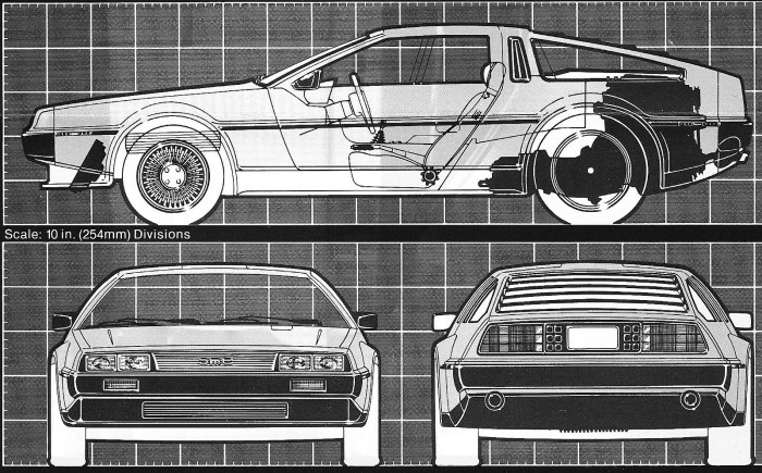 DMC DELOREAN Blueprint