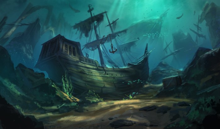 Затонувший корабль Assassins Creed 4