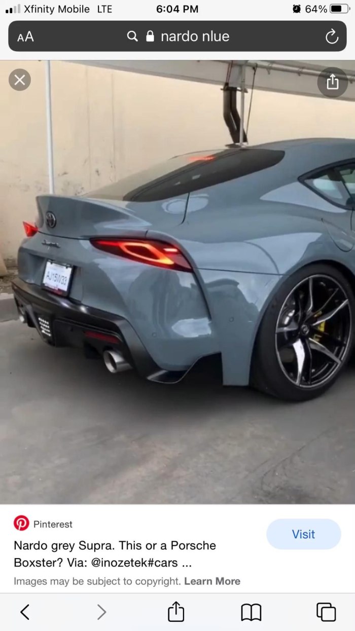 Toyota Supra 2020 Grey