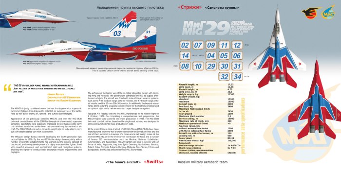 Стрижи характеристика миг 29