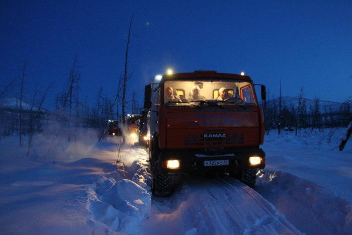 КАМАЗ 5410 на зимнике