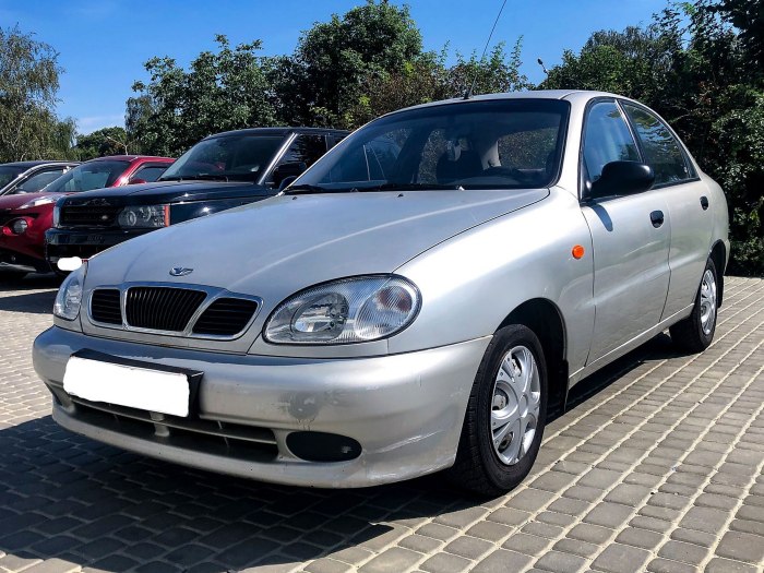 Daewoo lanos габариты
