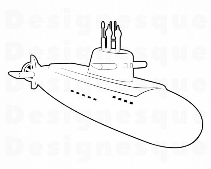Подводная лодка контур