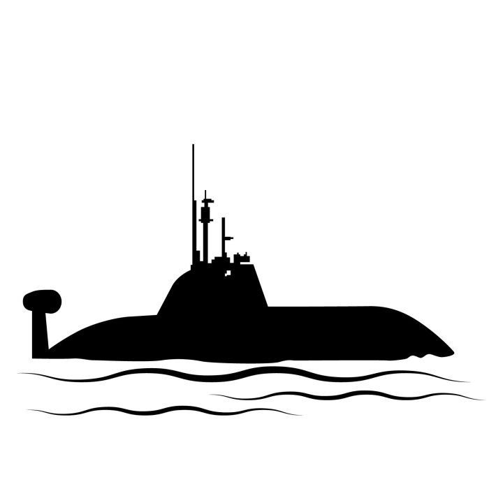 Подводные лодки силуэт