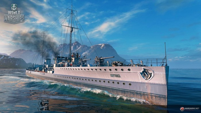 Охотник корабль World of Warships