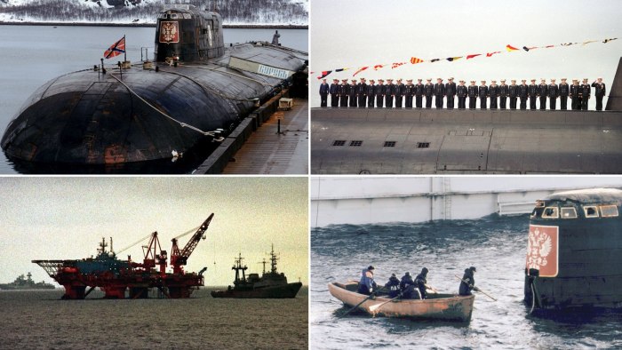 Затонувшая подводная лодка Курск