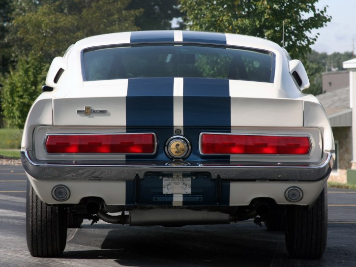 Ford Mustang gt 500 сзади
