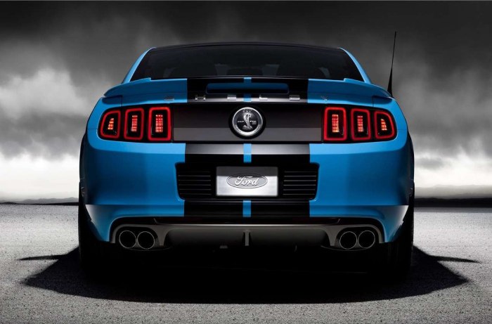 Ford Mustang Shelby gt500 сзади