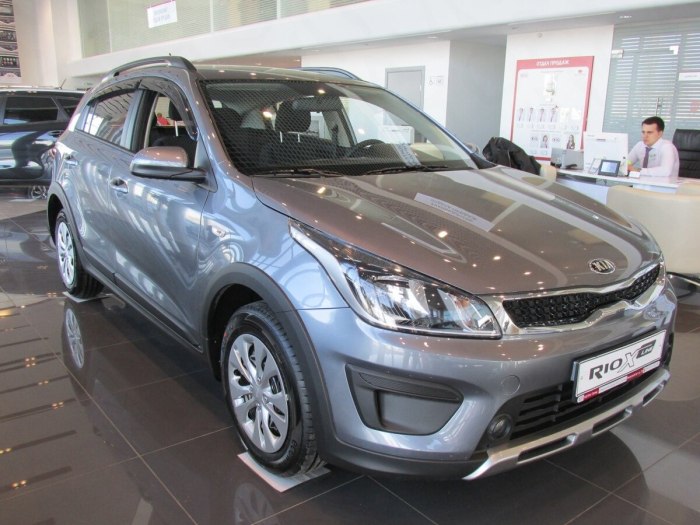 Kia Rio x темно серый металлик