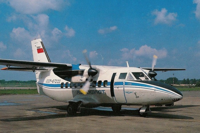Л-410 двухмоторный самолет