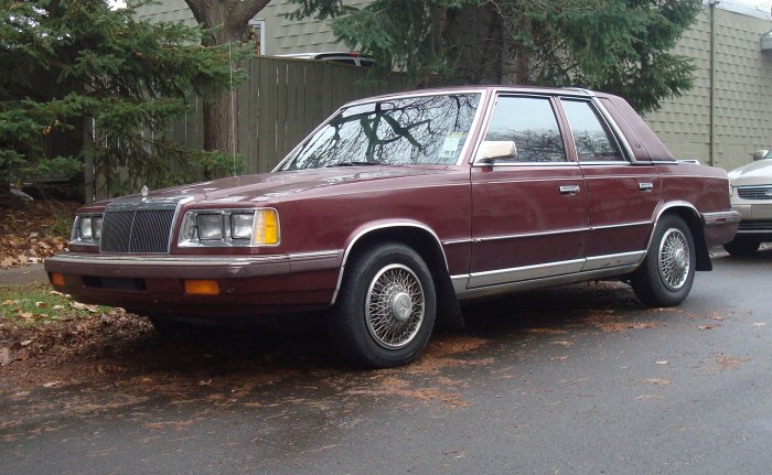 Chrysler LEBARON 1982