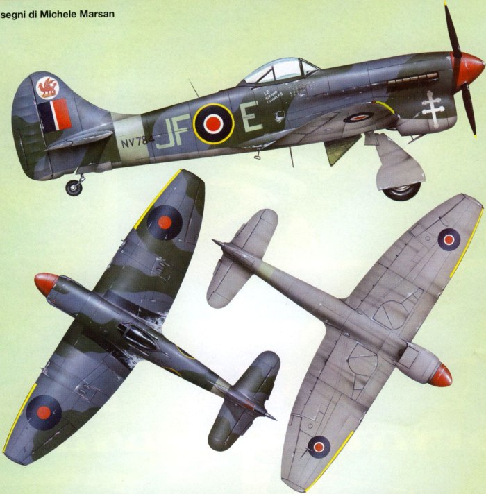 Истребитель-бомбардировщик Hawker Tempest MK-2