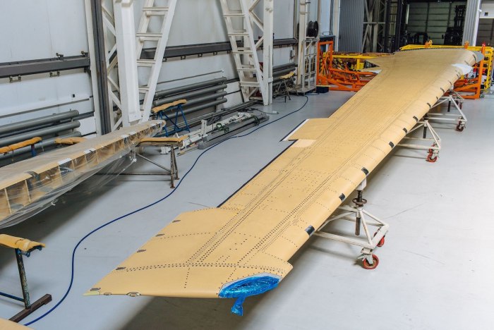 МС-21 крыло композитных материалов