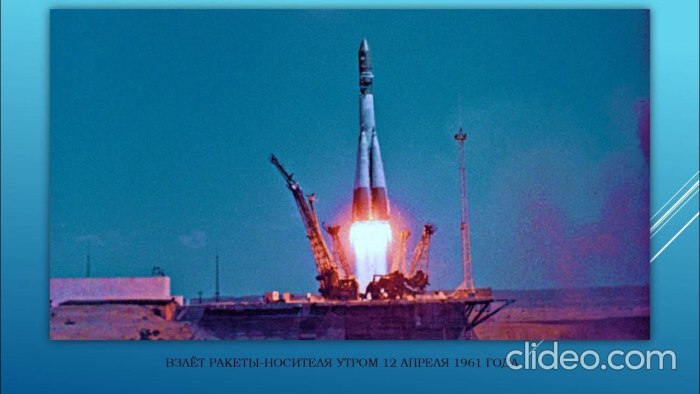 Космический корабль Восток Юрия Гагарина 1961