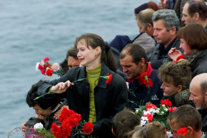 Затонувшая подводная лодка Курск