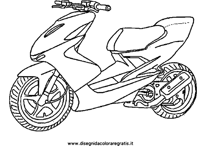 Раскраска скутер Honda Dio