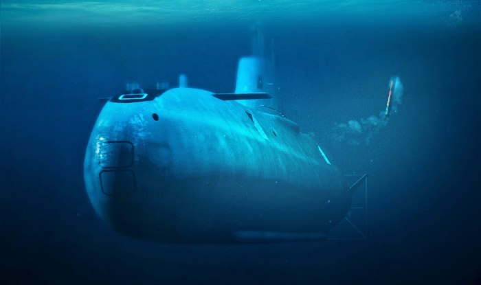 Субмарина под водой