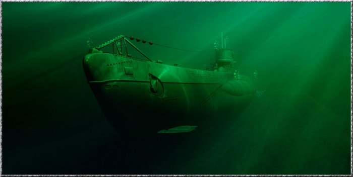U96 подводная лодка на дне