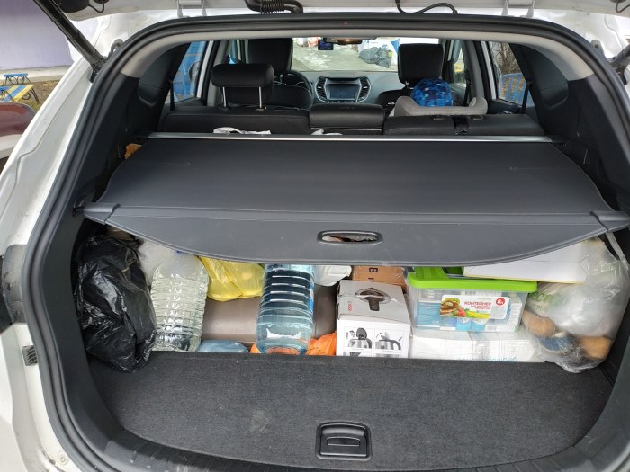 Hyundai Santa Fe 2012 багажник