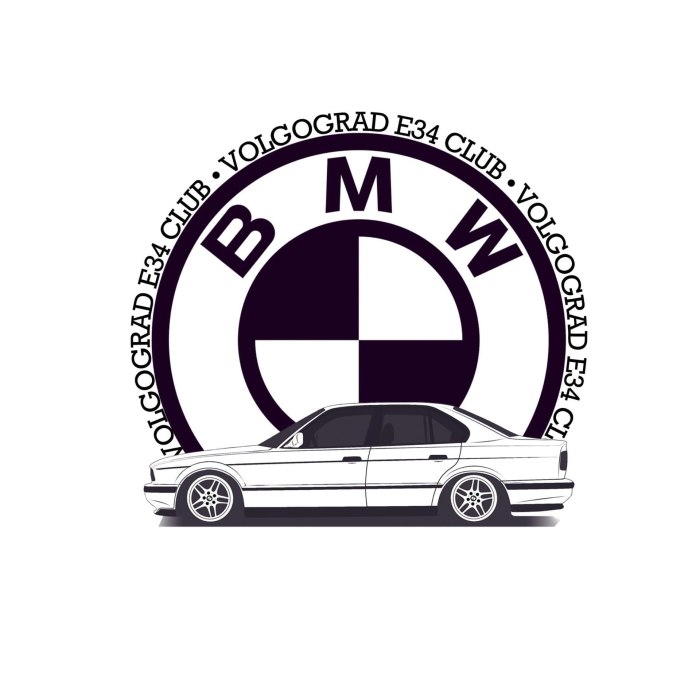 BMW е34 в векторе