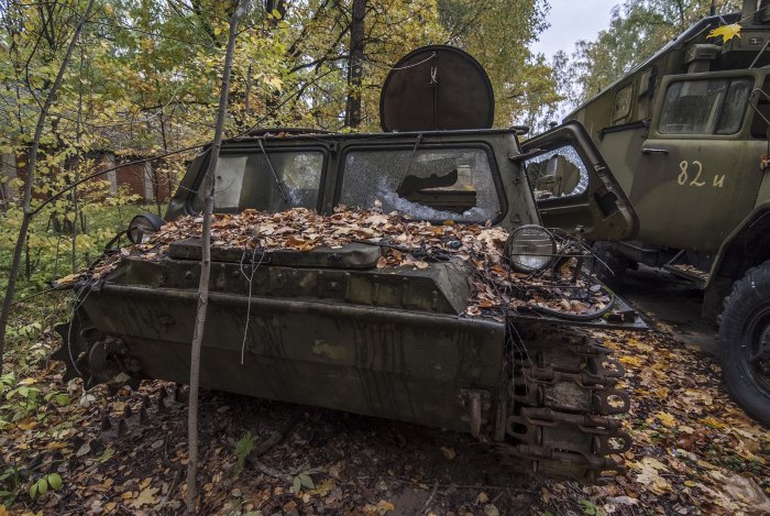 Кладбище заброшенной военной техники Подмосковье