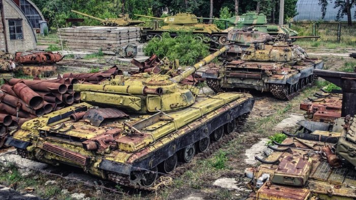 Кладбище танков в России
