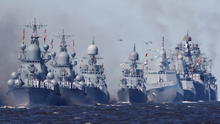 Парад кораблей ВМФ 2021