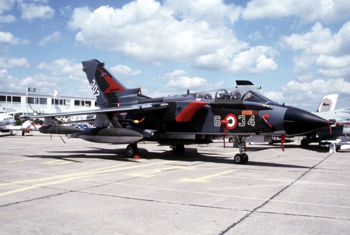 Реактивный военный самолет Panavia Tornado