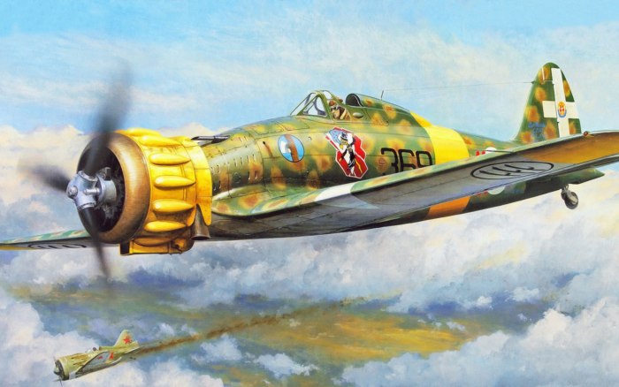 Истребитель Italian MC.200 saetta