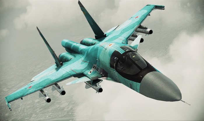 Истребитель-бомбардировщик Су-34 фото