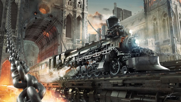 Steampunk железная дорога