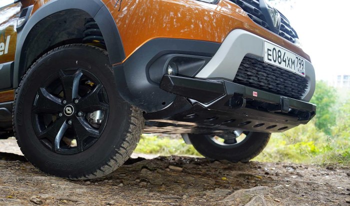 Защита переднего бампера Renault Duster