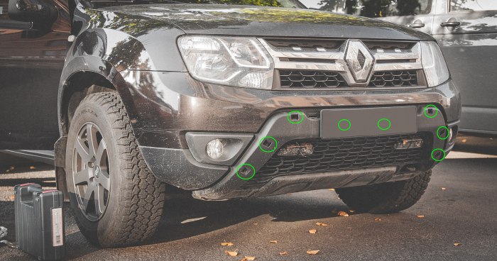 Бампер передний Renault Duster 2021