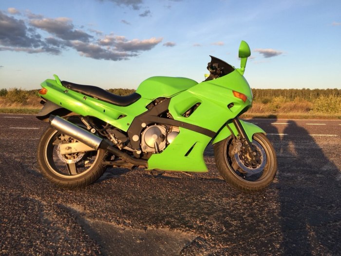 Кавасаки ЗЗР 400 зеленый