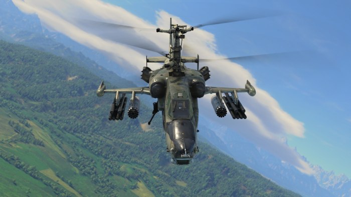 Вертолет ка-50 "черная акула"