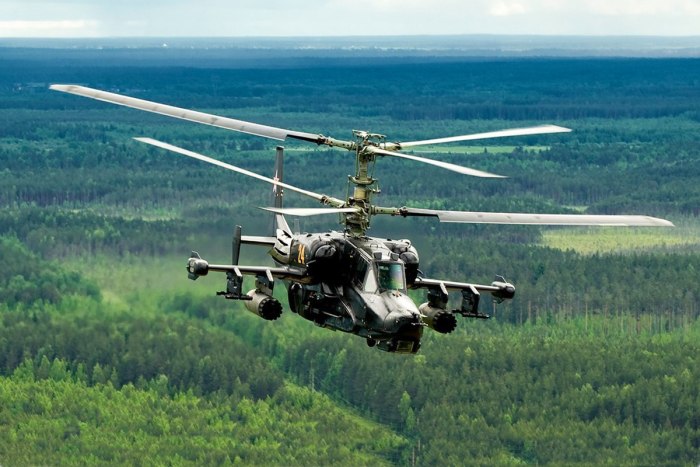 Боевой вертолет ка-50 черная акула