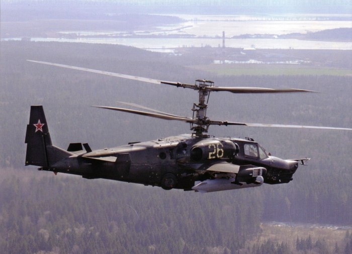 Боевой вертолет ка-50 черная акула