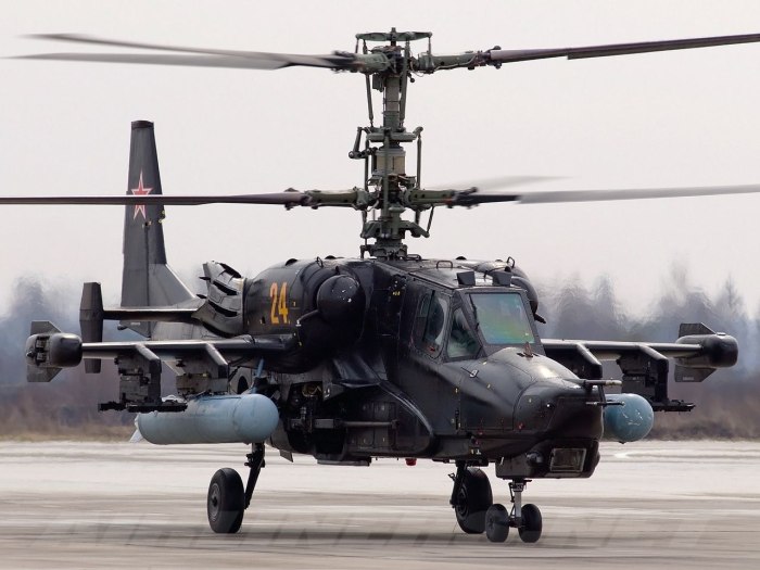 Боевой вертолет ка-50 черная акула