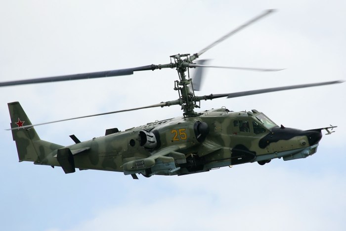 Боевой вертолет ка-50 черная акула