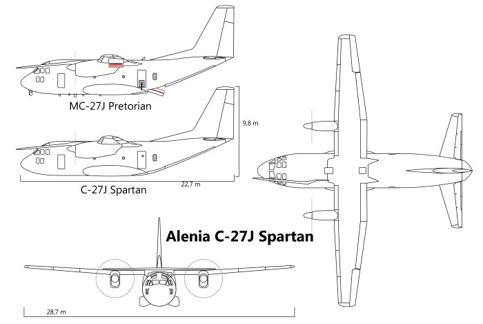 C 27 Spartan чертеж