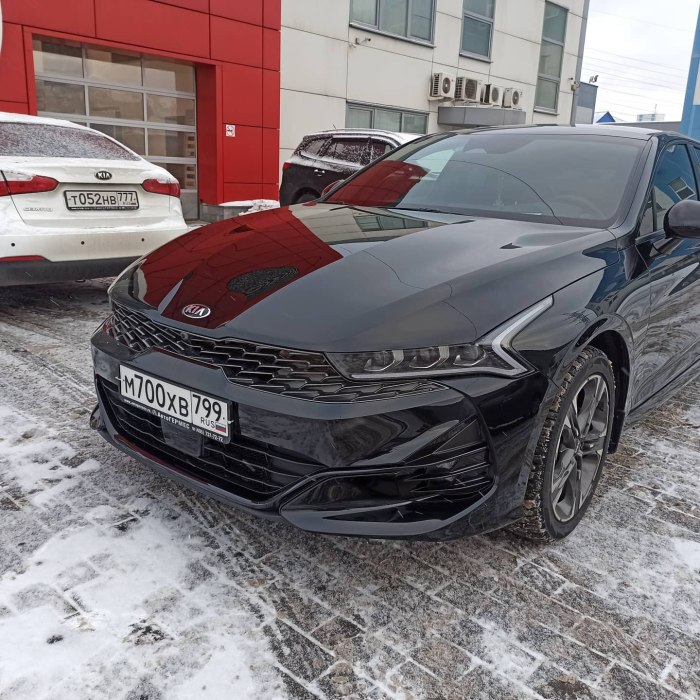 Kia Optima k5 черная антихром
