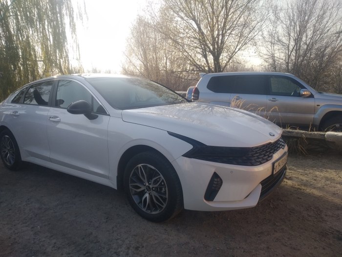 Kia k5 белый перламутр