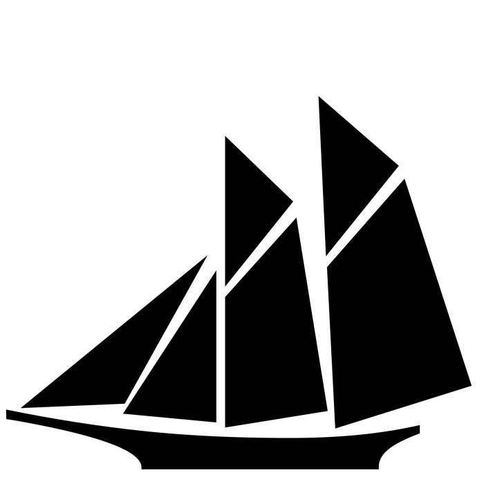Парусник силуэт