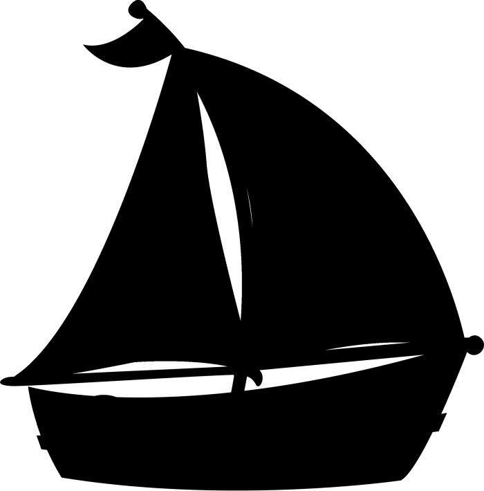 Кораблик силуэт