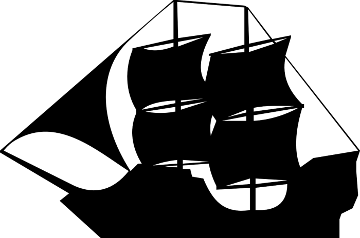 Парусник силуэт