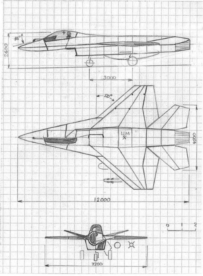 Су-47 истребитель чертежи