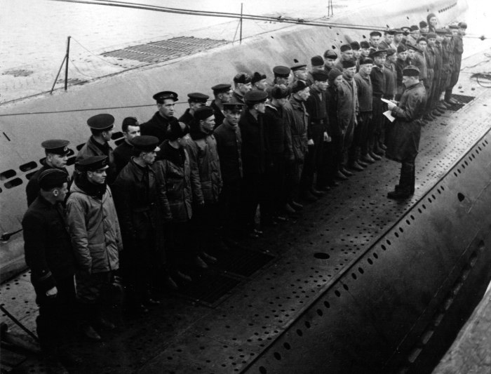 Экипаж подводной лодки Северного флота 1942 года