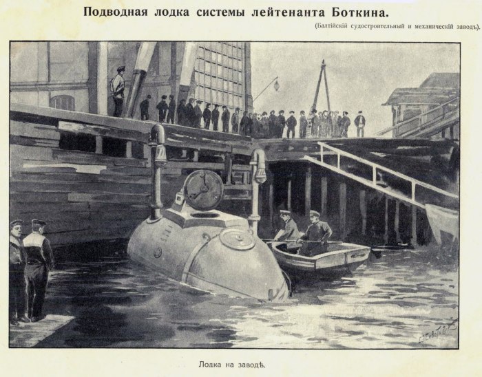 Первая подводная лодка Джевецкого
