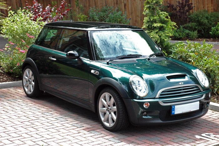 Mini Cooper зеленый