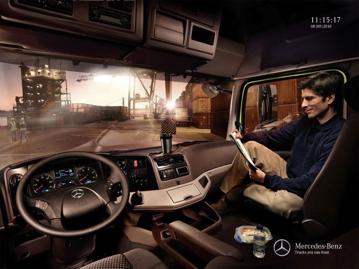 Mercedes Benz Axor кабина